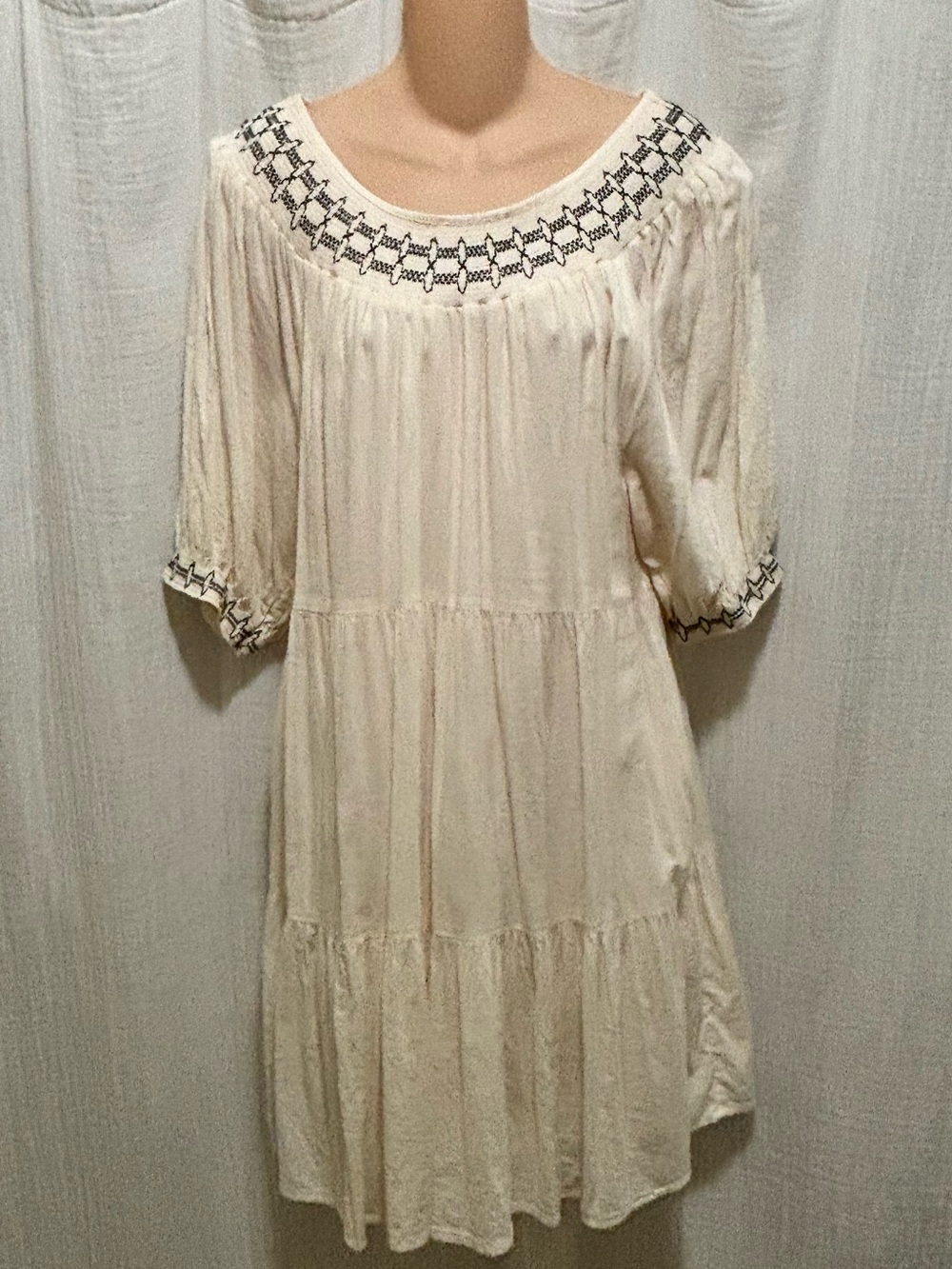 Old Navy Embroidered Smocked Peasant Swing Dress From The Popular Collection  M